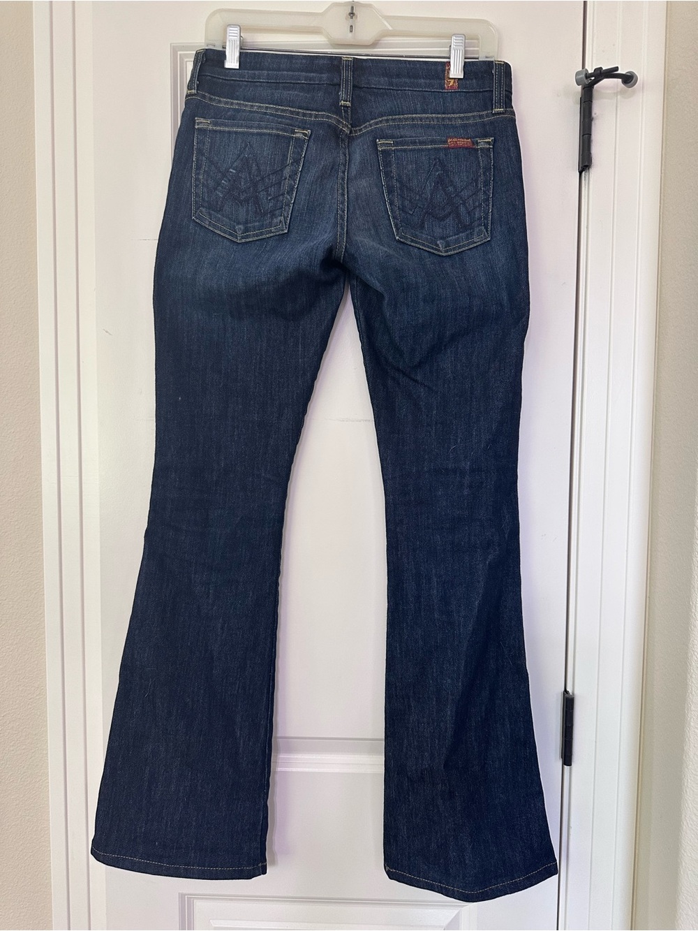 7 For All Mankind Dark Blue Flare Jeans
